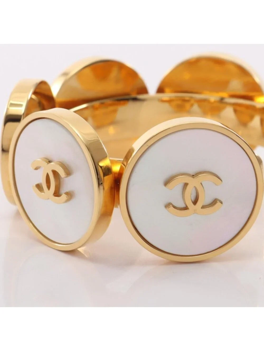 Chanel Bangle CC Logo Bracelet